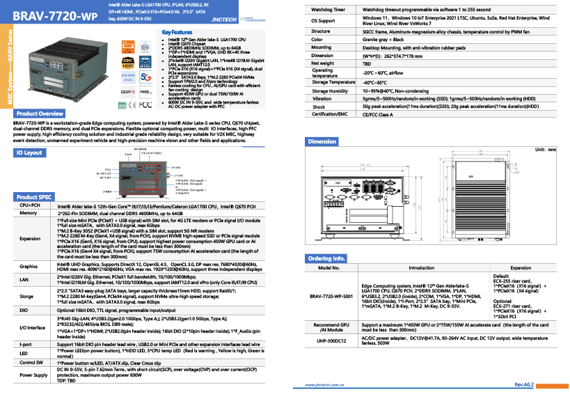 datasheet brav 7720 wp